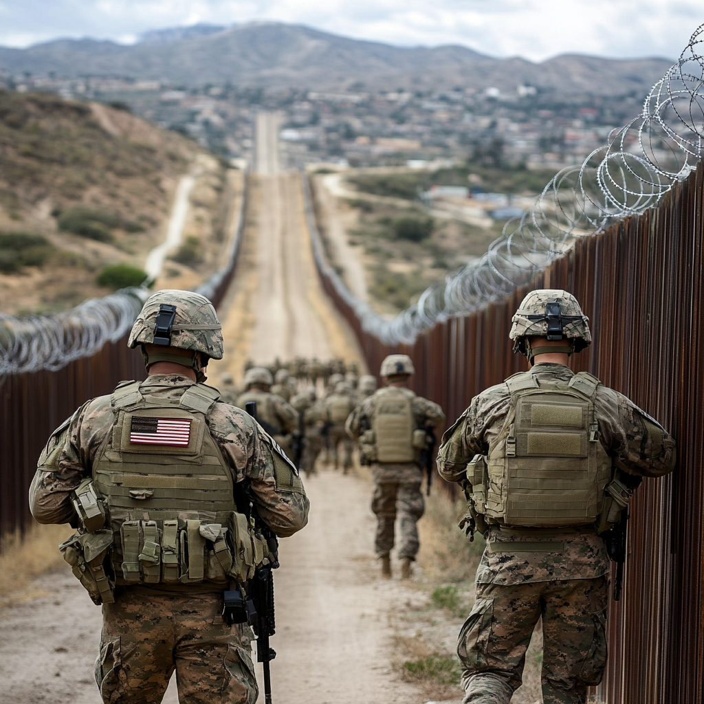 Pentagon is sending 1,500 active duty troops to help secure the US ...